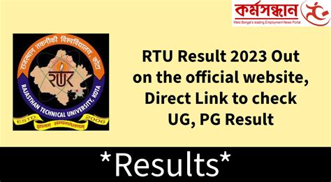 rtu 5th sem result 2023|RTU Result 2024 (Out) esuvidha.info: Check UG, PG .